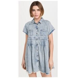 Free People Ronnie Denim Dress Size Small